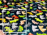 Huck Cotton Lycra Digital Print Fabric