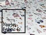 Ford Cotton Lycra Digital Print Fabric