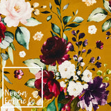 Genevieve 'Mustard' Woven Digital Print Fabric