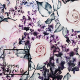 Lauriane 'Pink' Cotton Lycra Digital Print Fabric
