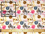 Tiddles Woven Digital Print Fabric