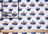 Chip ‘Light Blue’ Woven Digital Print Fabric