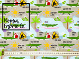 Edwin Cotton Lycra Digital Print Fabric