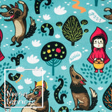 Red Woven Digital Print Fabric