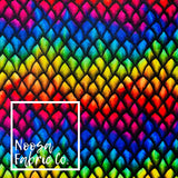 Draco ‘Multicoloured’ Pre-Laminated Minky