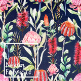 Shirley 'Navy' Woven Digital Print Fabric