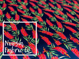 Adelaide 'Navy' Woven Digital Print Fabric