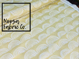 Caitlyn 'Soft Mustard' Woven Digital Print Fabric