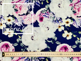 Karlie 'Navy' Woven Digital Print Fabric