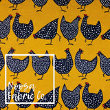 Horatio 'Mustard' Woven Digital Print Fabric