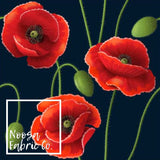 Poppy Design 2 Woven Digital Print Fabric