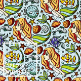 Jennifer Cotton Lycra Digital Print Fabric