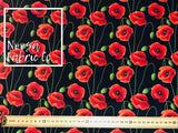 Poppy Design 2 Woven Digital Print Fabric