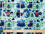 Bjorn Cotton Lycra Digital Print Fabric