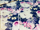 Karlie 'Navy' Woven Digital Print Fabric