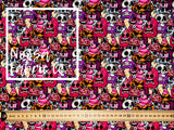 Zombies 'Ice-screams' Woven Digital Print Fabric