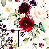 Genevieve ‘White’ Woven Digital Print Fabric