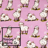 Shauna 'Lilac' Woven Digital Print Fabric