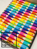 Anna Pencils Rainbow Fabric