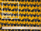 Horatio 'Mustard' Woven Digital Print Fabric