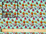 Fifi 'Green' SMALL SCALE Woven Digital Print Fabric