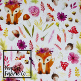 Peta ‘White’ Woven Digital Print Fabric