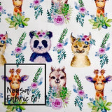 Heather Woven Digital Print Fabric