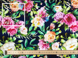 Evelyn 'Navy' Woven Digital Print Fabric