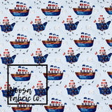 Chip ‘Light Blue’ Woven Digital Print Fabric