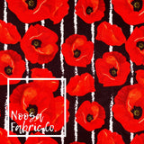 Poppy Design 7 Woven Digital Print Fabric
