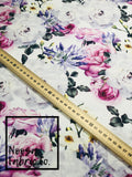 Karlie 'White' Woven Digital Print Fabric