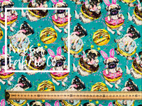 Paulie ‘Teal’ Woven Digital Print Fabric