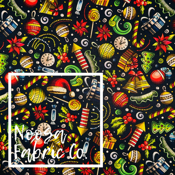 Christmas Design 36 Woven Digital Print Fabric