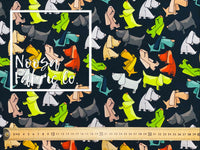 Huck Cotton Lycra Digital Print Fabric