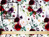 Genevieve 'White' Cotton Lycra Fabric