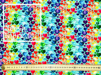 Nancy ‘Aqua’ CottonLycra Digital Print Fabric
