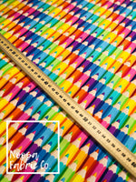 Anna Pencils Rainbow Fabric