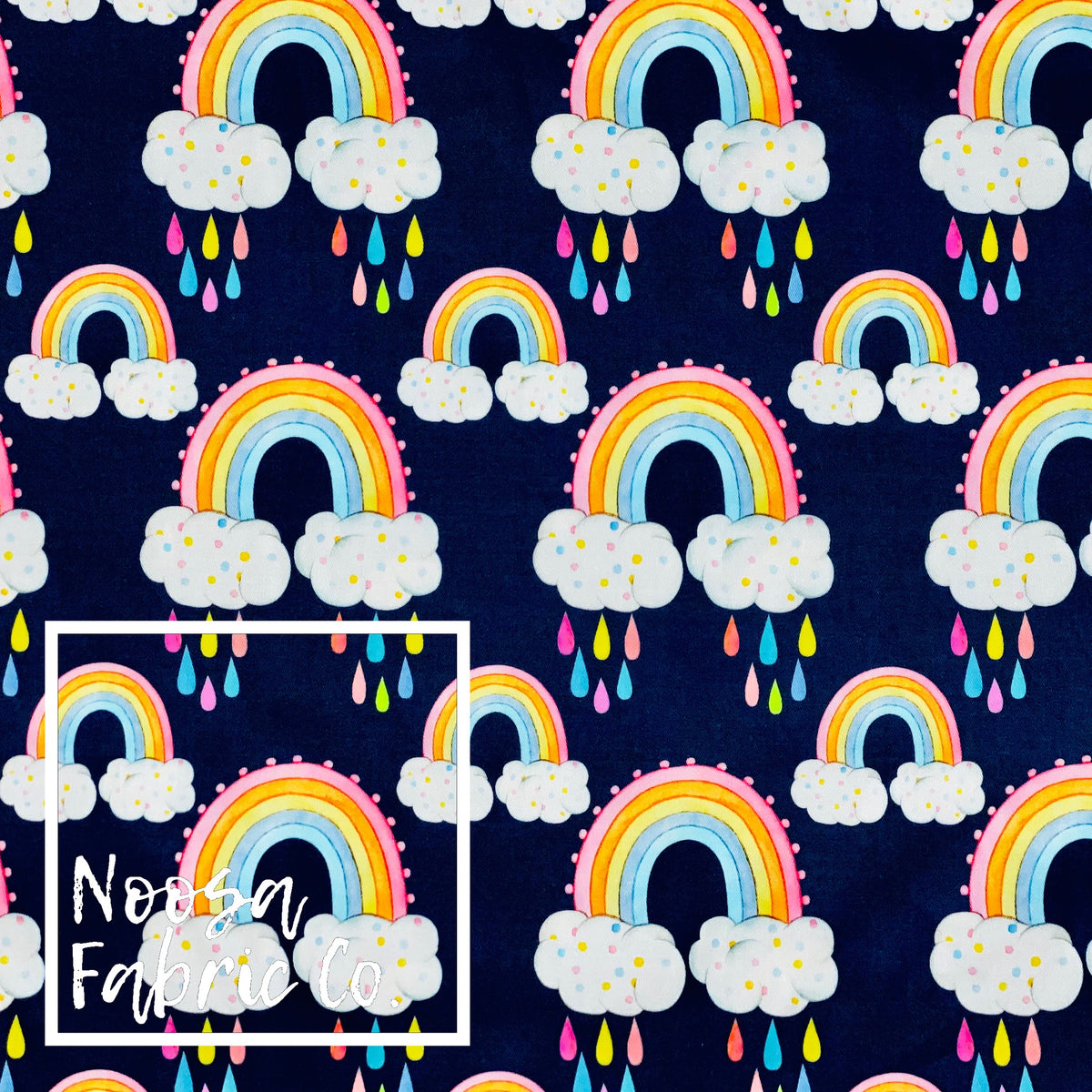 Emmerson ‘Navy’ Woven Digital Print Fabric – NFCO.