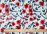 Poppy Design 9 Woven Digital Print Fabric