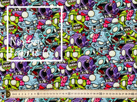 Zombies ‘Larger Scale’ Cotton Lycra Digital Print Fabric