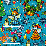 Christmas Design 36 Woven Digital Print Fabric