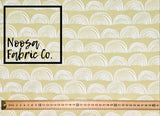 Caitlyn 'Soft Mustard' Woven Digital Print Fabric