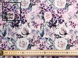 Lauriane 'Pink' Cotton Lycra Digital Print Fabric
