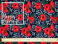 Poppy Design 5 Woven Digital Print Fabric