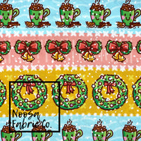 Christmas Design 37 Woven Digital Print Fabric