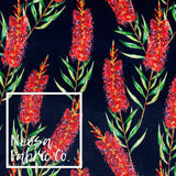 Adelaide 'Navy' Woven Digital Print Fabric