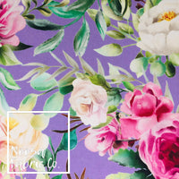 Evelyn ‘Purple’ Digital Print Fabric