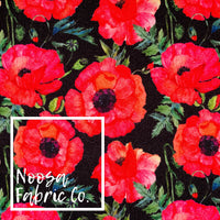 Poppy 'Black' (PUL) Polyurethane Laminate Fabric